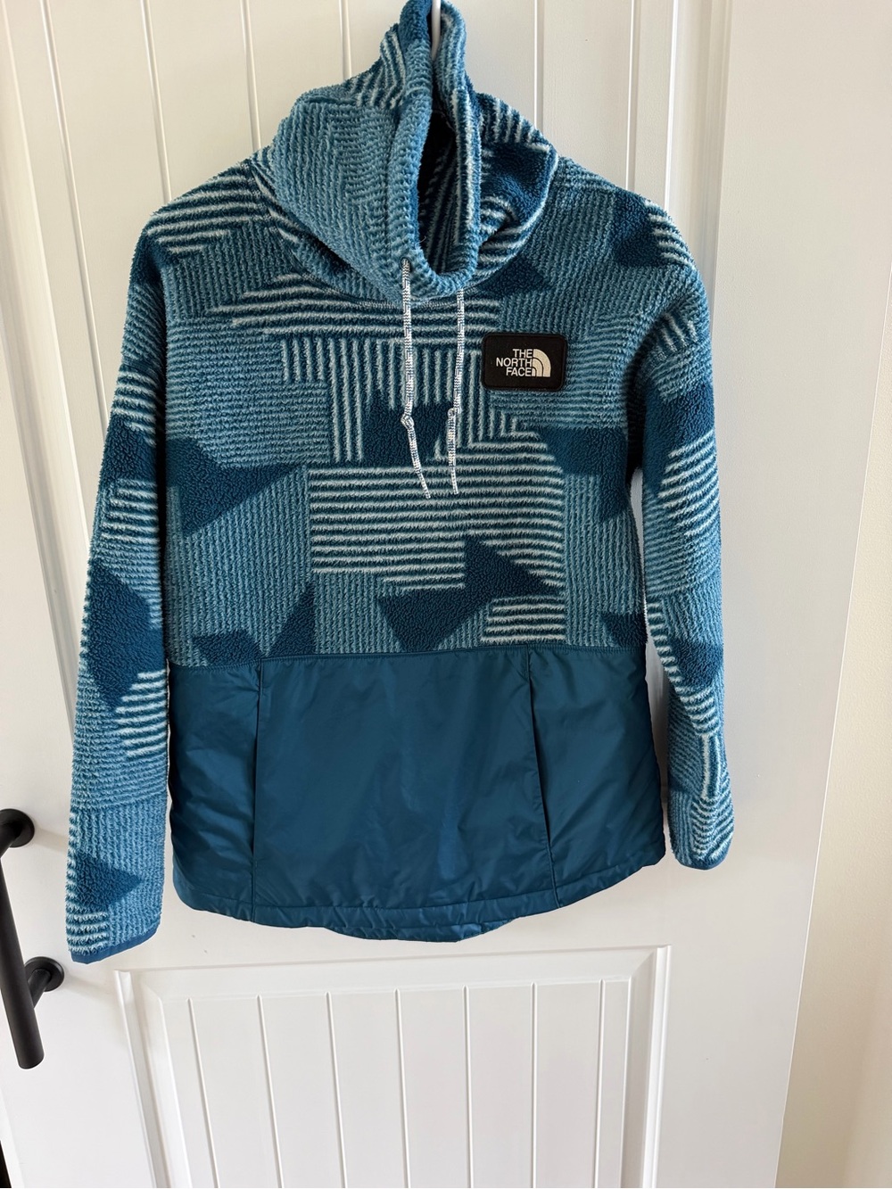 The North Face Teal Sherpa Pullover Hoodie